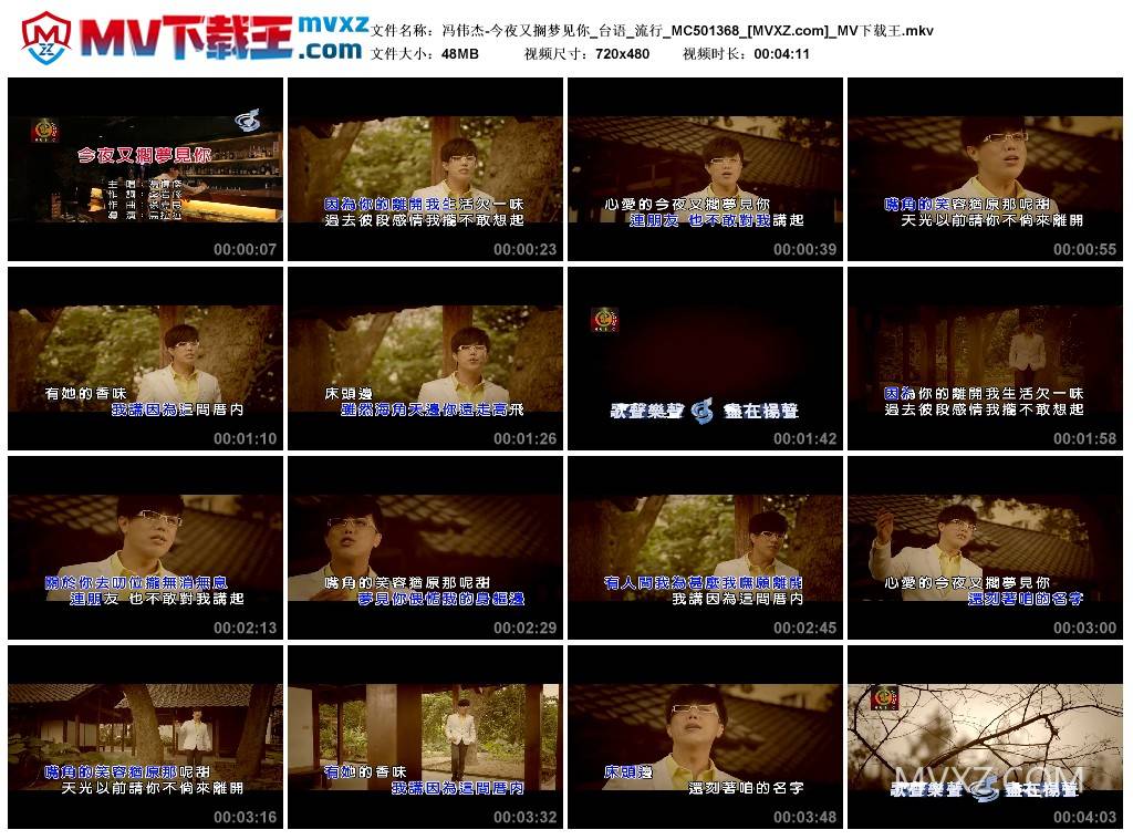 冯伟杰-今夜又搁梦见你_台语_流行_MC501368